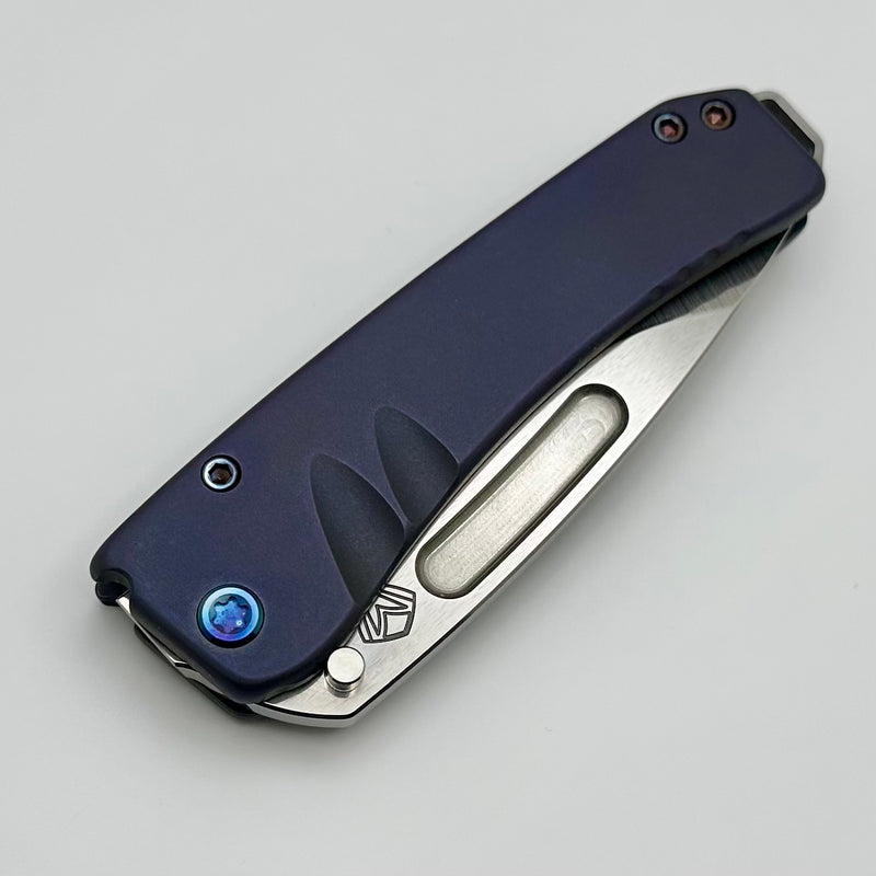 Medford Midi Marauder Old School Violet Contoured Handle w/ Flamed Hardware/Clip & DLC S45 Drop Point (Copy)