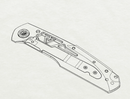 PRE ORDER Custom Knife Factory FIF21 Stonewash Titanium Handles & M398 Hand Satin