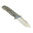 Reate Knives 9D-V2 Titanium Handle & Belt Satin 154CM
