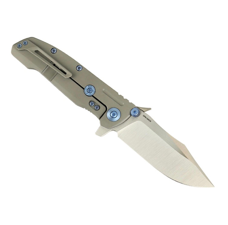 Reate Knives 9D-V2 Titanium Handle & Belt Satin 154CM
