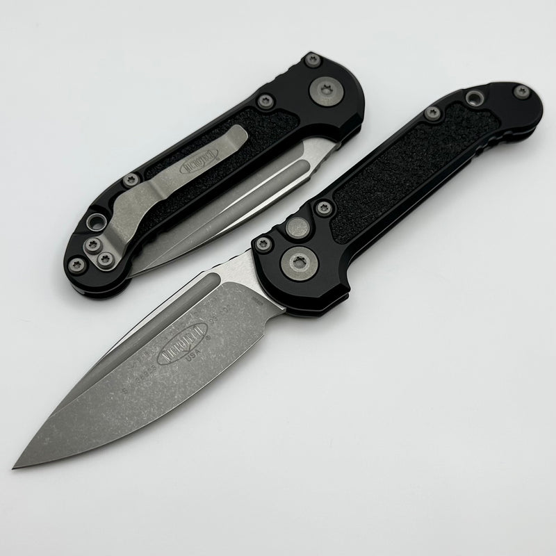 Microtech Knives LUDT Gen III Apocalyptic Drop Point w/ Black Handle 1135-10AP