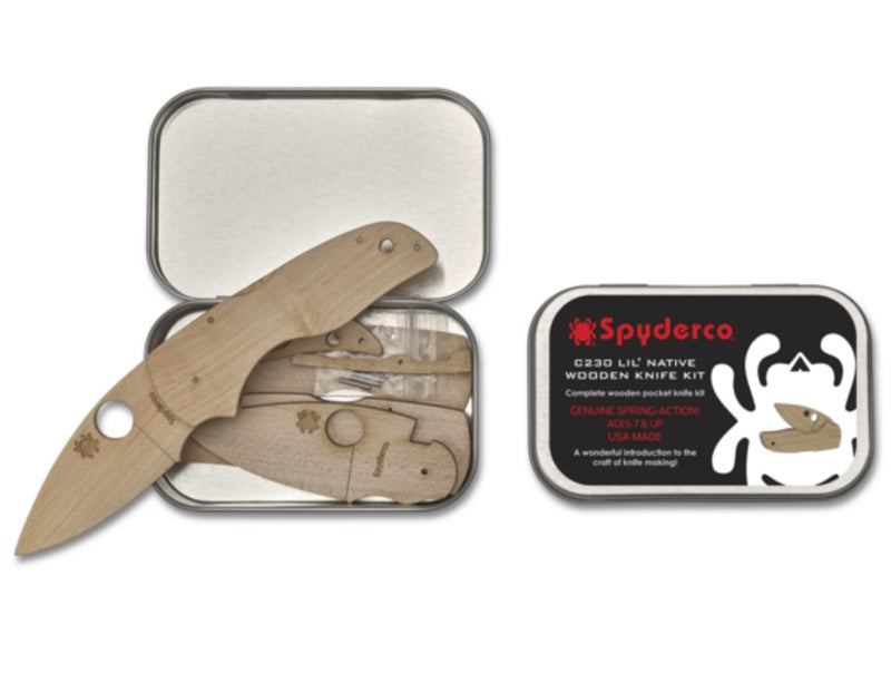 Spyderco Lil Native Wooden Knife Kit C230