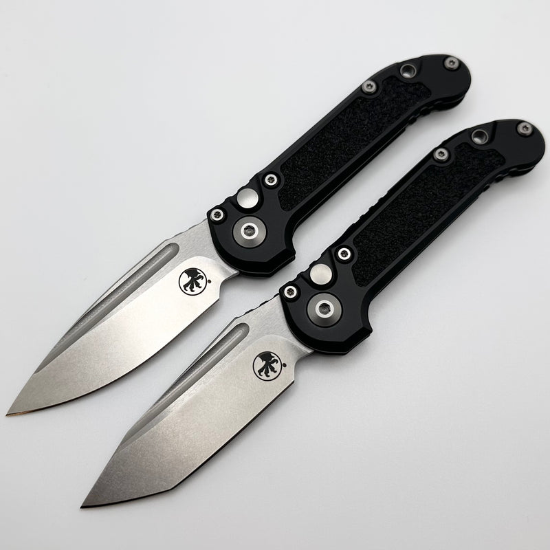 Marfione Custom Knives LUDT Gen III Prototype Set of 2 w/ Stonewash Blades & Black Handles