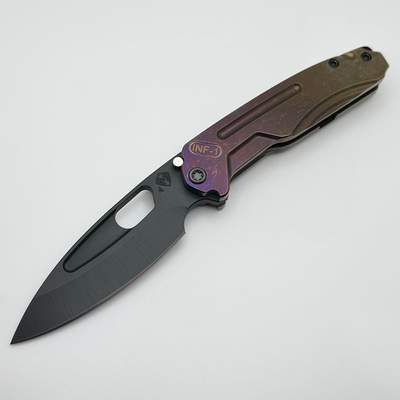 Medford Knife Infraction DLC S45 & Bronze/Violet Fade Handles w/ Black Hardware