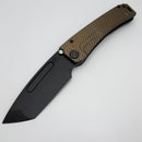 Medford Marauder H GunGrip L Handles w/ Black Hardware/Clip & S45VN DLC Tanto