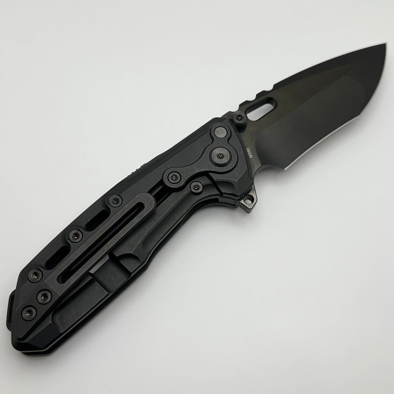 Reate T1000 V2 Flipper DLC Milled Titanium & DLC Recurve M390 Pre Owned