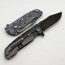 Reate Knives 9D-V2 Frost Fat Carbon Handle w/ DLC Belt Satin 154CM