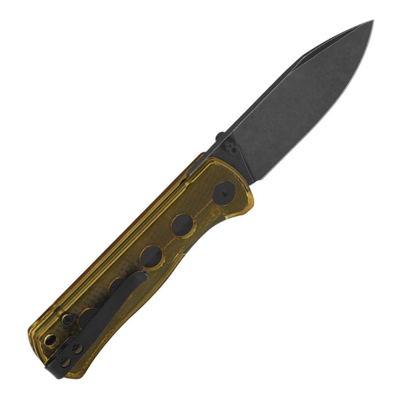 QSP Canary Ultem Handle w/ Black Stonewash 14C28N Blade QS150-J2