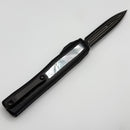 Heretic Custom NYX Aluminum Handle w/ Carbon Fiber/Mother of Pearl Inlays & Baker Forge D/E Damascus