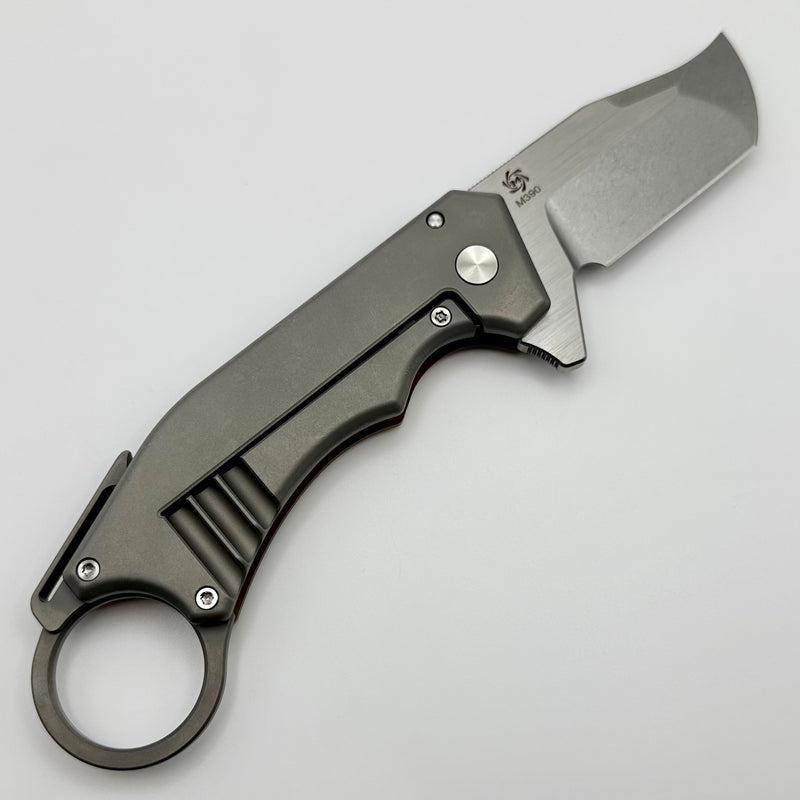 Mechforce Knives Jon Graham Collab Ringed Rhino Flipper Ultem & M390