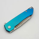 MachineWise Mojave Aqua Fade Mosaic Titanium Handles & Lightwash S90V