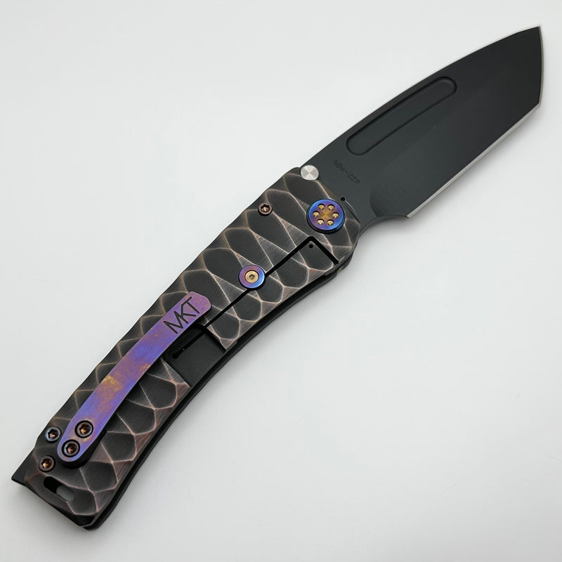 Medford Marauder H Black/Rose Diamondhead Sculpted Handles w/ Black Hardware & DLC S45 Tanto