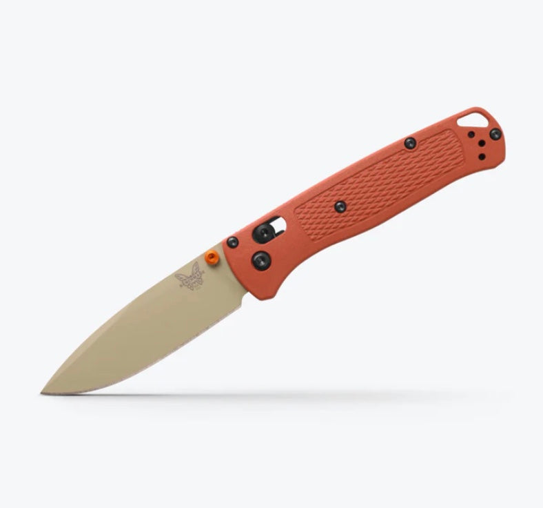 Benchmade Bugout Rust Orange Grivory & Desert Verde Cerakote S30V 535TN-10