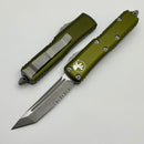 Microtech UTX-85 Tanto T/E Apocalyptic Partial Serrated & OD Green 233-11APOD