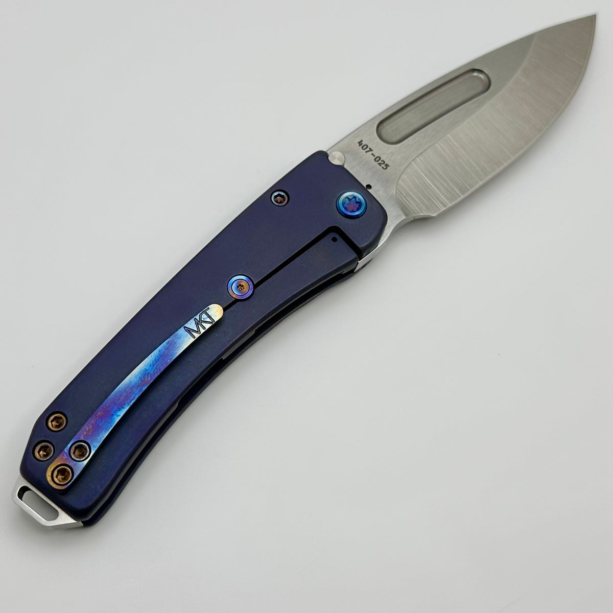 Medford Midi Marauder Old School Violet Contoured Handle w/ Flamed Har