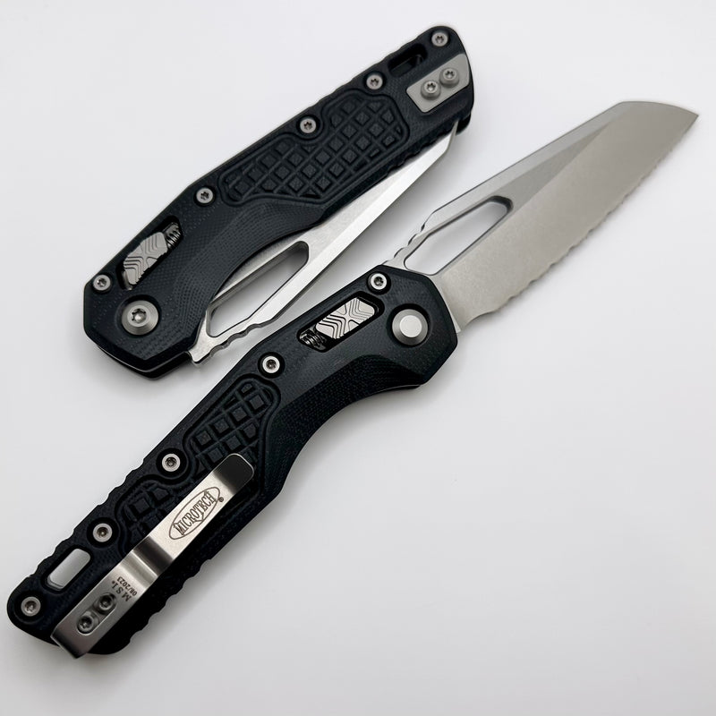 Microtech Knives MSI RAM LOK Frag Black G-10 & Full Serrated M390MK 210-12FRGTBK