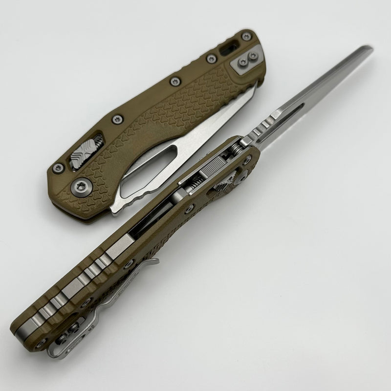 Microtech Knives MSI RAM LOK Dark Earth Polymer Injection Molded & Partial Serrated M390MK 210T-11PMDE