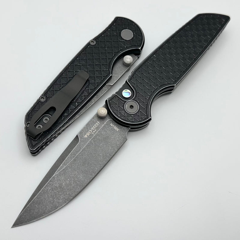 Pro-Tech TR-3 Integrity Manual Relic Battleworn Aluminum Handles w/ Acid Washed S35 2024.BLADEWEST.06