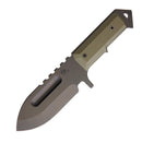 Medford Sea Wolf PVD D2 w/ OD Green G-10 Handles Fixed Blade