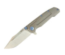 Reate Knives 9D-V2 Titanium Handle & Belt Satin 154CM