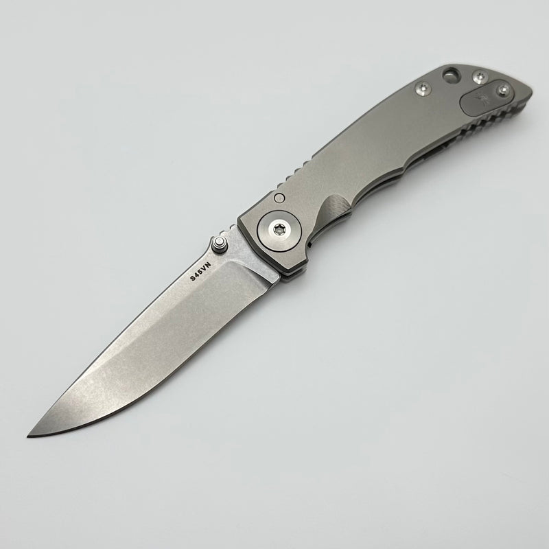 Spartan Blades Harsey Folder 3.25 Stonewashed SHF SF10SW Pre Owned