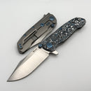 Reate Knives 9D-V2 Frost Fat Carbon Handle w/ Belt Satin 154CM