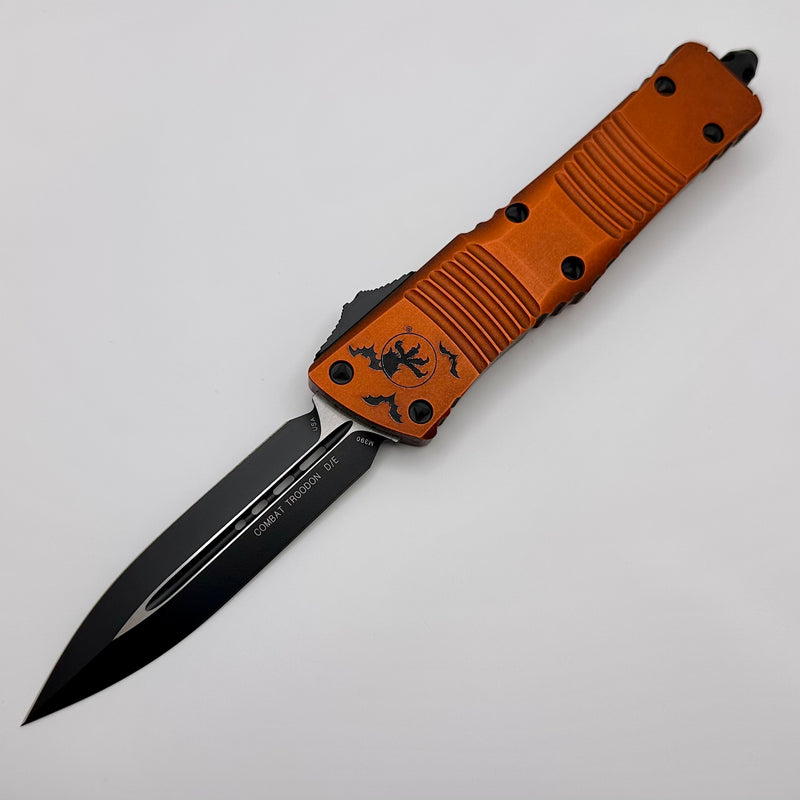 Microtech Combat Troodon D/E Halloween Orange Standard 23’ 142-1HWS