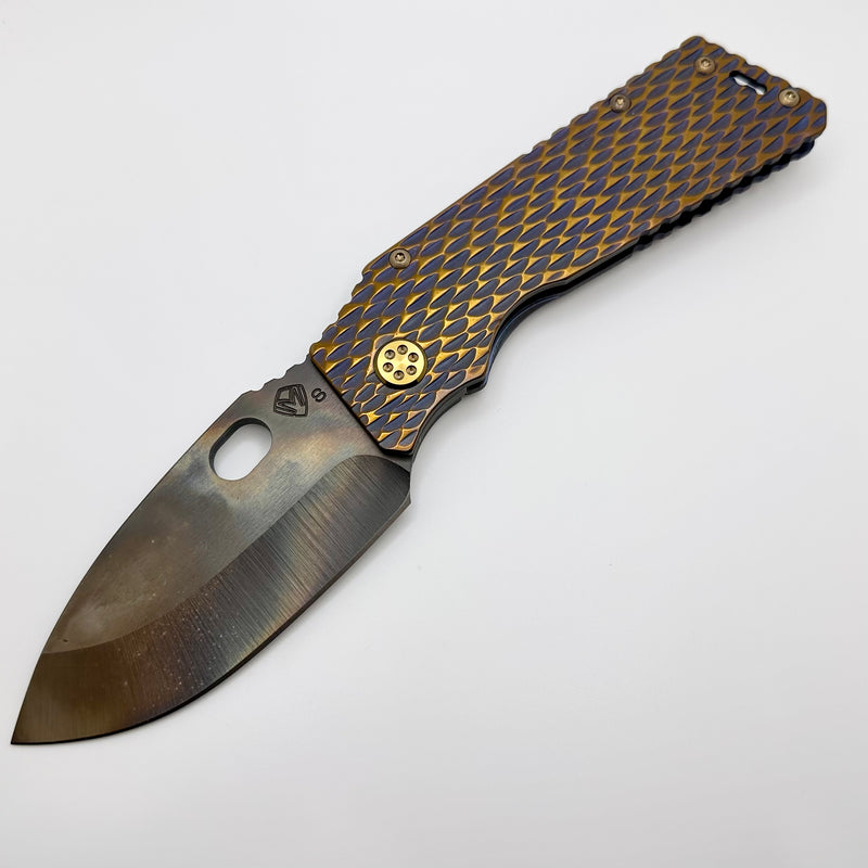 Medford TFF-1 S35VN Vulcan & Violet/Bronze Dragon Skin Sculpted Handles w/ Bronze Hardware/Clip