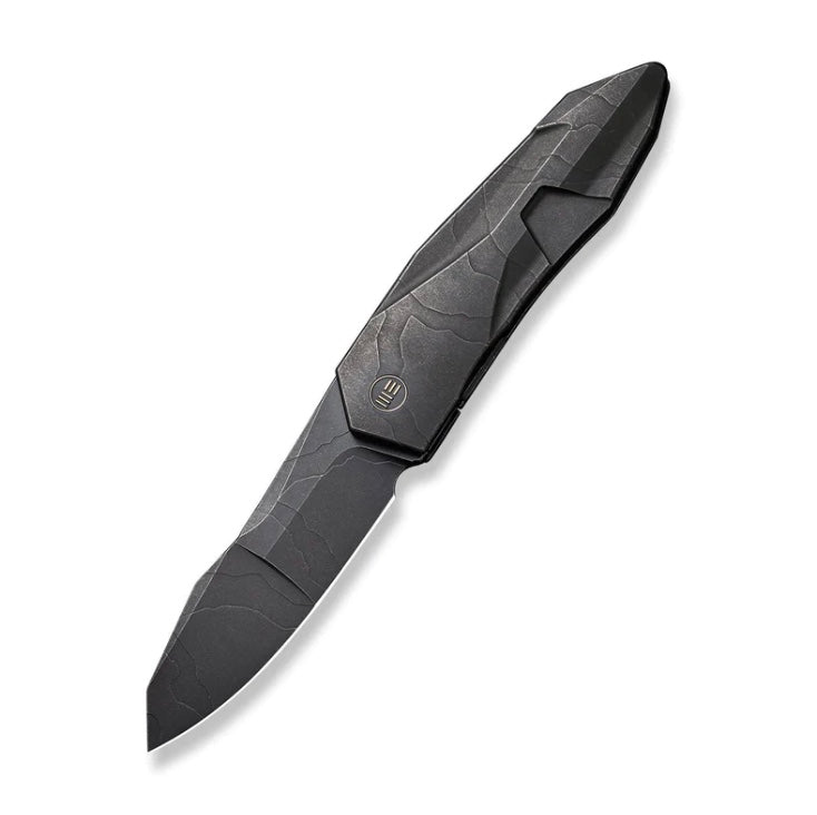 We Knife Solid Flipper Black Etch Integral Titanium Handle & Black Etch 20CV WE22028-5