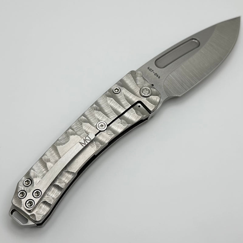 Medford Midi Marauder Silver Predator Sculpted Handles & Tumbled S45 Drop Point