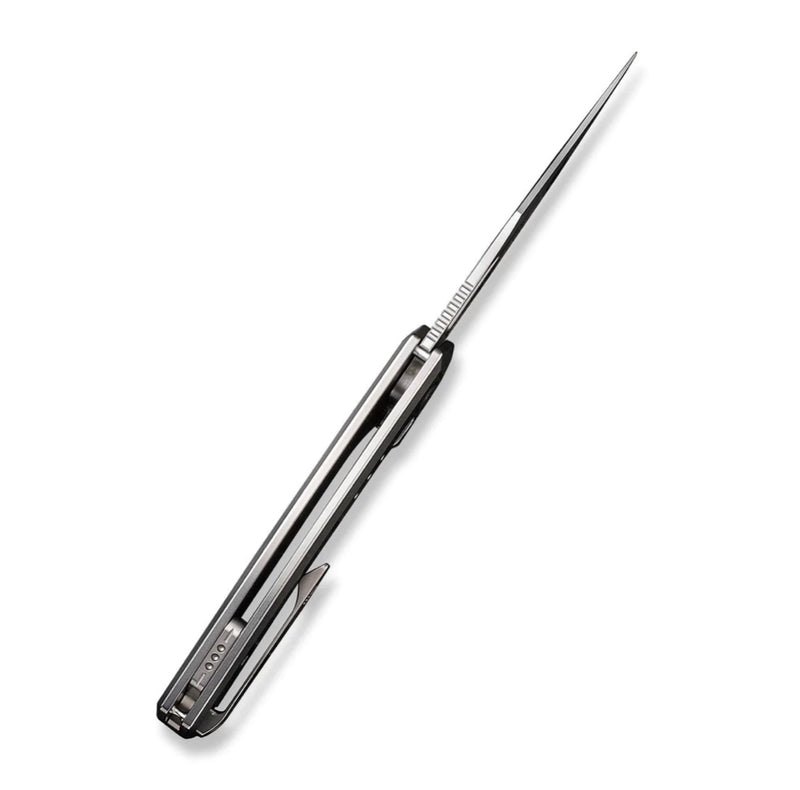 We Knife Nefaris Titanium w/ Aluminum Foil Carbon Fiber & Polished Bead Blasted 20CV WE22040F-2