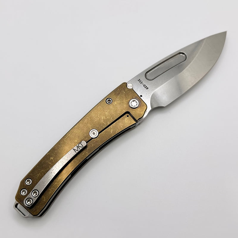 Medford Midi Marauder S45 Drop Point & Bronze Tumbled Handles