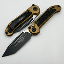 Microtech Knives LUDT Gen III Black Tanto w/ Tan Handle 1136-1TA