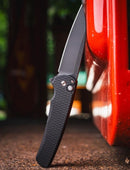 Pro-Tech Malibu Black Dragon Scale Black Handle w/ DLC MagnaCut Wharncliffe 5336-LTD