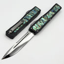 Heretic Custom NYX Aluminum Handle w/ Abalone Inlays & Mirror Polish S/E M390