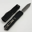 Microtech UTX-85 Gen IV w/ Black Topographic Deep Engraved Handle & Apocalyptic Spartan M390MK 12304TP-10AP