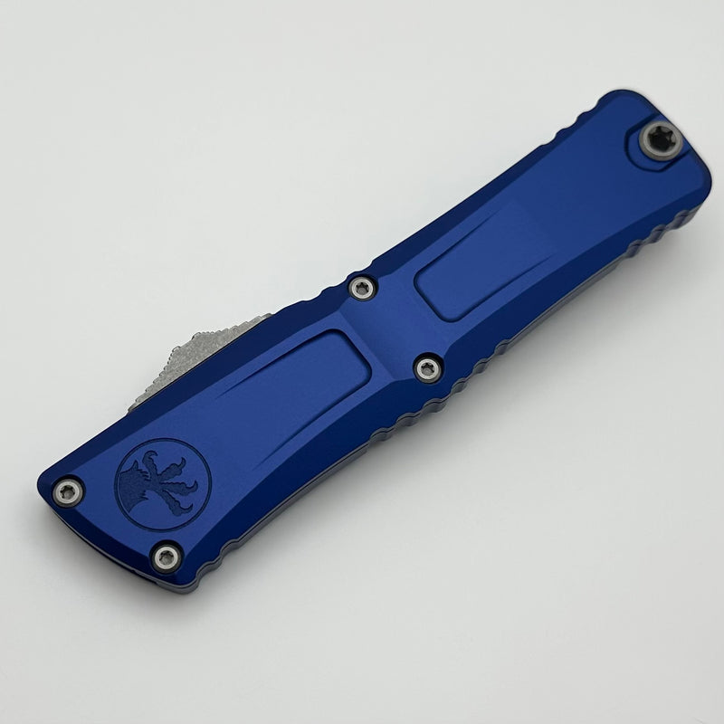 Microtech Knives Combat Troodon Gen III Apocalyptic F/S Tanto w/ Navy Blue Handle 1144-12APNA