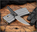 RMJ Tactical Unmei Black G-10 & Nitro-V Fixed Blade