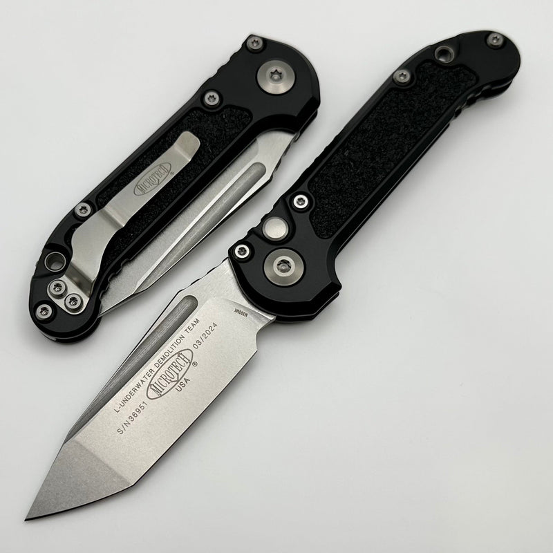 Microtech Knives LUDT Gen III Stonewash Tanto w/ Black Handle 1136-10 ONE PER HOUSEHOLD