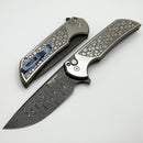 Pro-Tech Mordax Stainless Gridlock Handle & Damascus MX101 2024 Custom 003