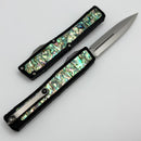 Heretic Custom NYX Aluminum Handle w/ Abalone Inlays & Mirror Polish D/E M390