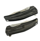 Reate Knives Jack Jr. Black Aluminum Integral Handle w/ Carbon Fiber Inlay & Satin S30V