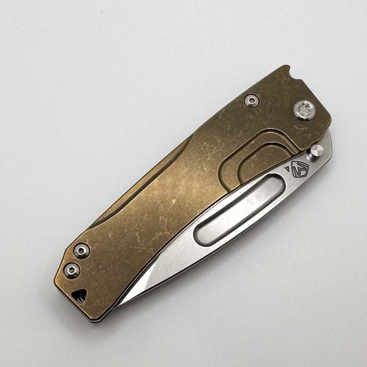 Medford Knife Slim Midi LH Left Handed Tumbled S45 w/ Bronze Tumbled H