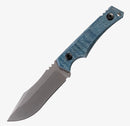 Tactile Knife Osprey Fixed Blade w/ MagnaCut & Blue Micarta w/ Boltaron Sheath