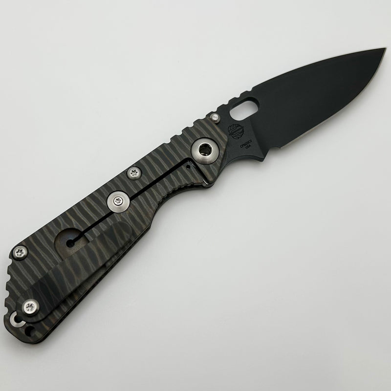 Mick Strider SnG CC Concealed Carry Flamed Titanium & Black CPM-20CV