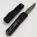 Microtech UTX-85 Gen IV Interceptor w/ Black Topographic Deep Engraved Handle & Apocalyptic M390MK Signature Series 12354TP-10APS