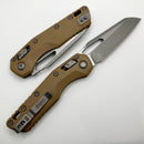 Microtech Knives MSI RAM LOK Tan G-10 & M390MK Apocalyptic Standard 210-10APGTTA