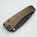 Medford Marauder H GunGrip L Handles w/ Black Hardware/Clip & S45VN DLC Tanto