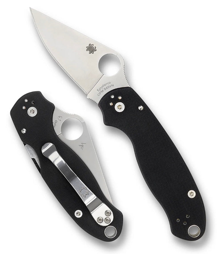 Spyderco Para 3 Black G-10 Handles w/ S30V C223GP