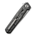 We Knife Navo Flipper Aluminum Foil Carbon Fiber Handles & Hand Rubbed Satin CPM-20CV WE22026-6